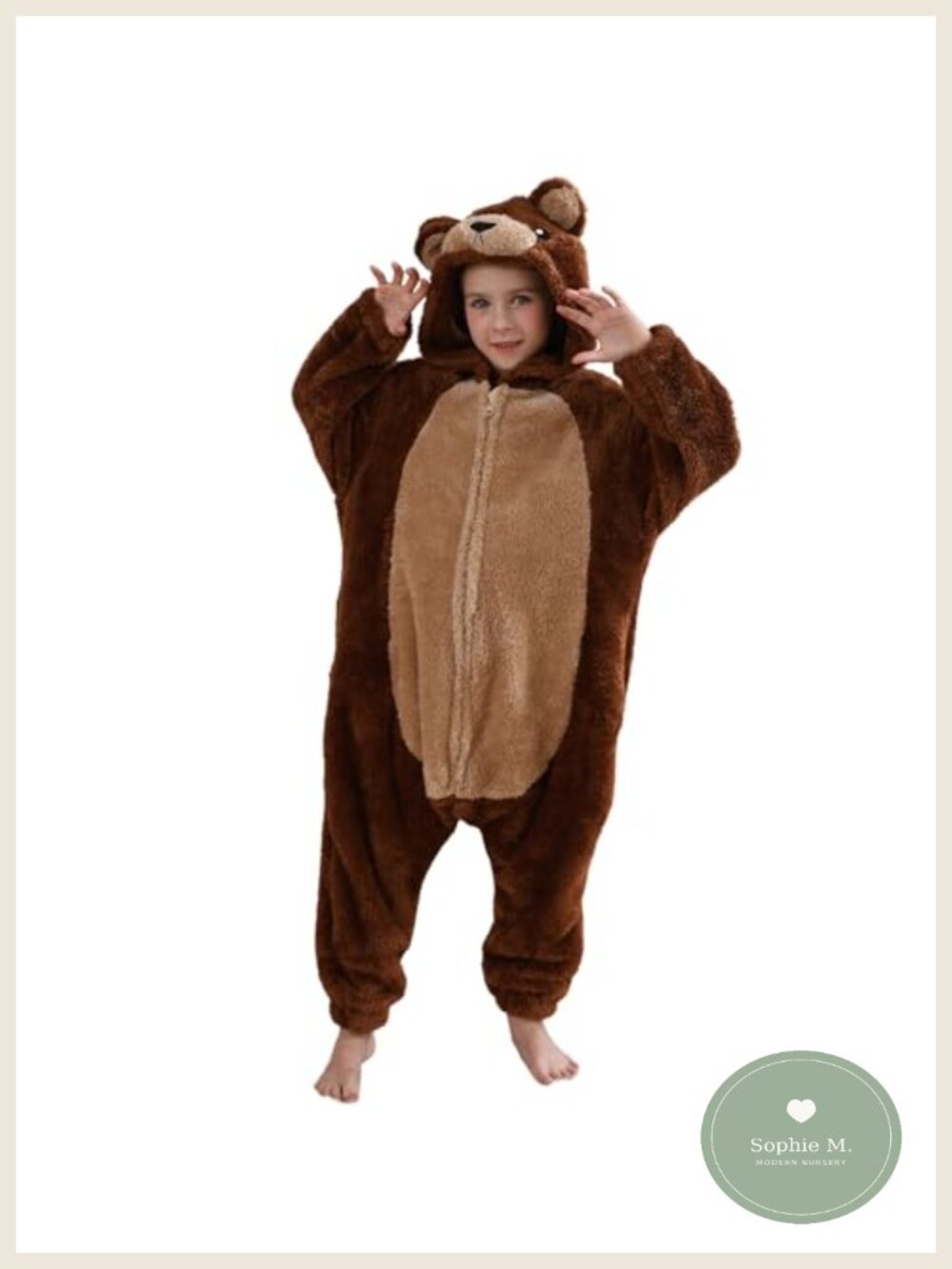 SimZoo Kids Animal Onesie Pajamas Halloween Costume Flannel Fleece